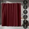 Americanflat 71x74 Solid Burgundy Shower Curtain - Water Resistant - Polyester Fabric